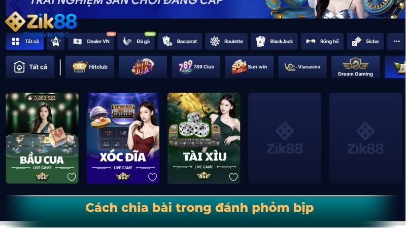 Cách đánh phỏm bịp ở trong chia bài
