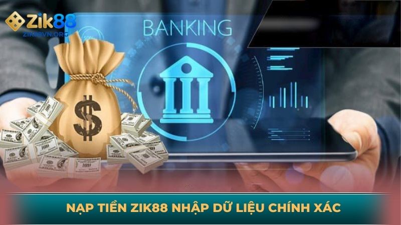 Nhập dữ liệu vào biểu mẫu rút tiền ZIK88