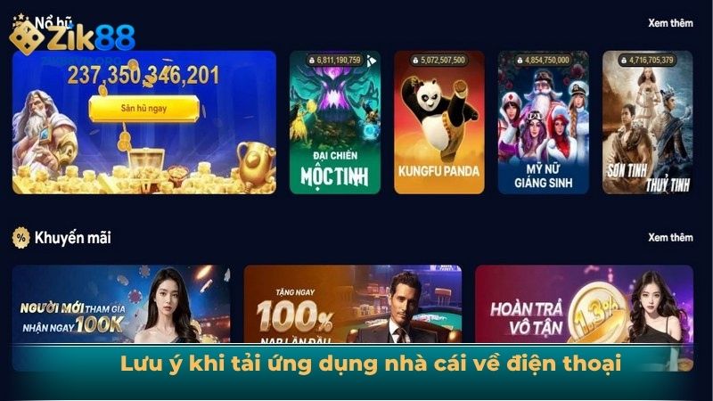 Lưu ý khi tải ứng dụng nhà cái về điện thoại