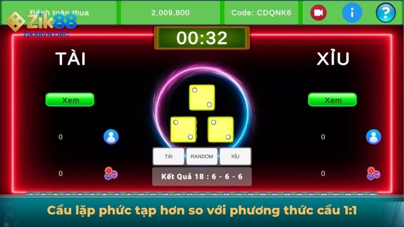 Cầu lặp phức tạp hơn so với phương thức cầu 1:1